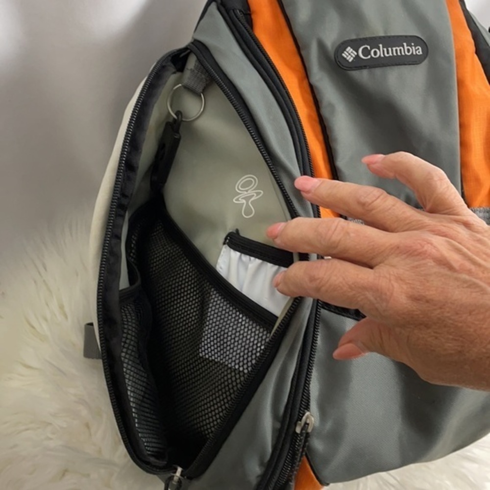 Columbia Gray And Orange Backpack - image 4
